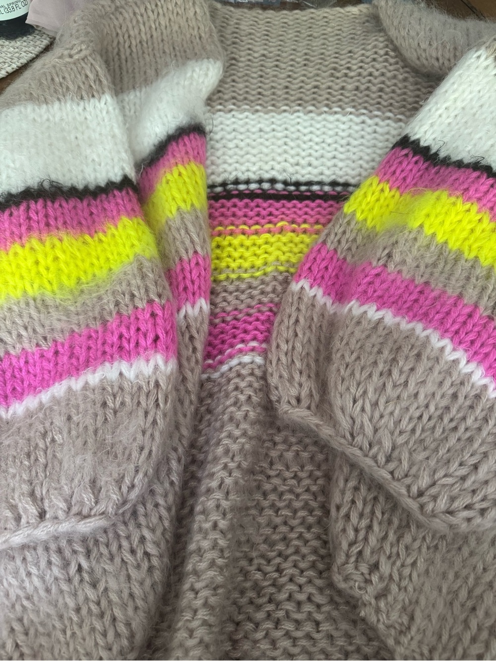 Chunky Knit Colorblock Striped Sweater